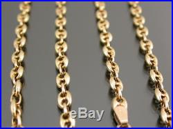 VINTAGE 9ct GOLD ANCHOR LINK NECKLACE CHAIN 20 inch C. 1980