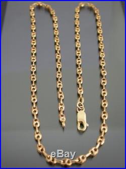 VINTAGE 9ct GOLD ANCHOR NECKLACE CHAIN 19 inch 1989