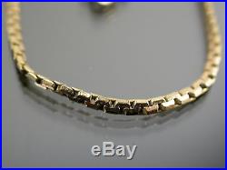 VINTAGE 9ct GOLD BOSTON NECKLACE CHAIN 16 inch C. 1980
