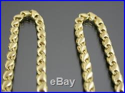 VINTAGE 9ct GOLD FANCY LINK NECKLACE CHAIN 18 inch C. 1990