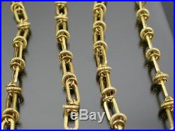 VINTAGE 9ct GOLD FANCY LINK NECKLACE CHAIN 24 inch C. 1980