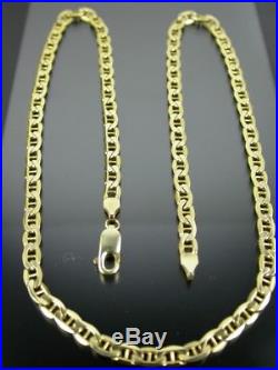 VINTAGE 9ct GOLD FLAT ANCHOR LINK NECKLACE CHAIN 20 inch C. 2000