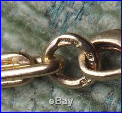 VINTAGE SOLID 9ct GOLD (45.4g) 24 INCH LONG LINK CHAIN