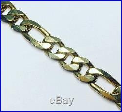 Very Heavy 9ct Gold Figaro Chain Fully Hallmarked 28 Inch