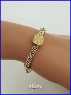 Very Pretty Victorian 9ct Gold Albertina Watch Albert Chain / Bracelet. NICE1