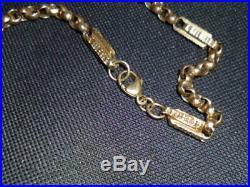 Very unusual 9ct gold chain heavy 20 inches