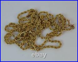 Victorian 41 Long 9ct Gold Guard / Muff Pocket Watch Chain