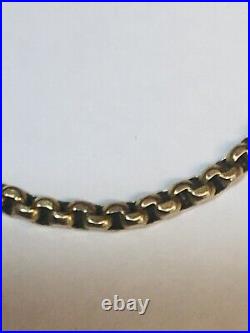 Victorian 9CT Gold 40cm Chain Necklace Original Barrel Clasp 1890s R80