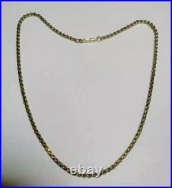 Victorian 9CT Gold 40cm Chain Necklace Original Barrel Clasp 1890s R80