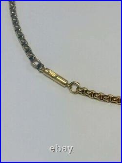 Victorian 9CT Gold 40cm Chain Necklace Original Barrel Clasp 1890s R80