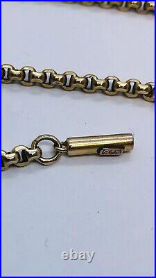 Victorian 9CT Gold 40cm Chain Necklace Original Barrel Clasp 1890s R80