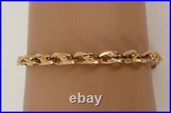 Victorian Edwardian 9ct Rose Gold Albert Watch Chain Bracelet 8.5 Great NICE1