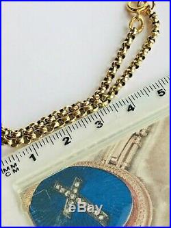 Victorian antique belcher chain necklace tested 9ct gold