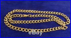 Vintage 18 9ct Yellow Gold CURB ALBERT Chain Necklace Hm 29gr RRP £1450