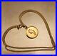 Vintage 1970's 9ct Gold 17 Chain Necklace with 9ct Gold Bull Taurus Pendant 6.4g