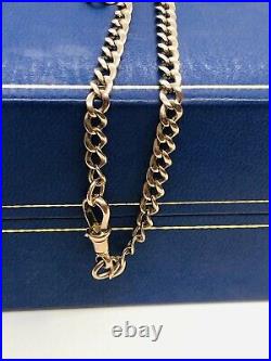 Vintage 9CT Gold 22 Chain With A Dog Clip Clasp Pendant