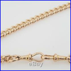 Vintage 9ct FOB Chain Rose Gold Solid Link Necklet 41cm 49.58g Preloved RRP$4455
