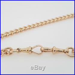 Vintage 9ct FOB Chain Rose Gold Solid Link Necklet 41cm 49.58g Preloved RRP$4455