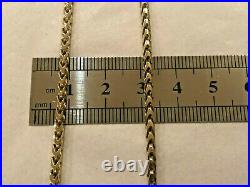 Vintage 9ct Gold 20 inch Foxtail Link Necklace Chain by Unoaerre 14g