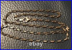 Vintage 9ct Gold Beehive Design Belcher Chain, 21inches, Not Scrap