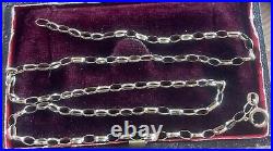 Vintage 9ct Gold Belcher Chain Rolo Chain 19 Inch Gold Necklace 9 Carat Gold 19