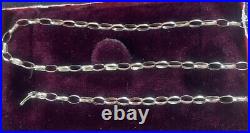 Vintage 9ct Gold Belcher Chain Rolo Chain 19 Inch Gold Necklace 9 Carat Gold 19