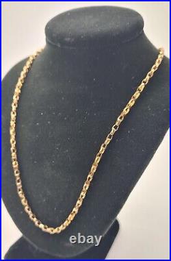 Vintage 9ct Gold Belcher Chain/necklace (52cm) Excellent