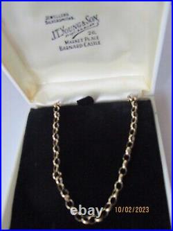 Vintage 9ct Gold Hallmarked 20 BELCHER CHAIN NECKLACE London 1978 8g
