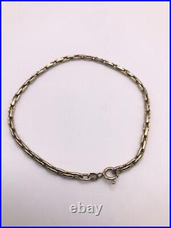 Vintage 9ct Gold Oval Link Belcher Style 7.3/4 Bracelet R303