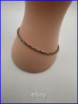 Vintage 9ct Gold Oval Link Belcher Style 7.3/4 Bracelet R303