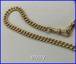 Vintage 9ct Rose Gold 15 1/2 Albert T-Bar Chain Necklace. Goldmine Jewellers