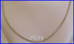 Vintage 9ct Yellow Gold Belcher Chain Necklace Length 17 1/2inches (4.1g)