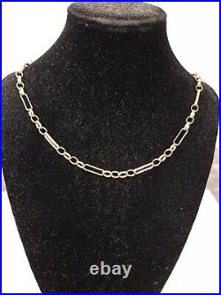 Vintage 9ct Yellow Gold Figaro Type Chain Necklace Sheffield HM 1987 18 8.2g