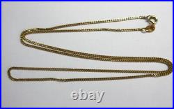 Vintage Italian 9ct, 9K GOLD 22 long CURB LINK NECKLACE, CHAIN