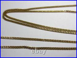 Vintage Italian 9ct, 9K GOLD 22 long CURB LINK NECKLACE, CHAIN