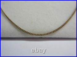 Vintage Italian 9ct, 9K GOLD 22 long CURB LINK NECKLACE, CHAIN