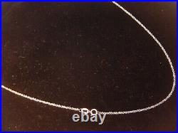 Vintage Solid 9ct White Gold Lovley Twisted Design Necklace-18 Best Quality