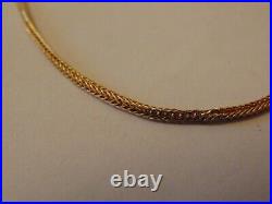 Vintage Solid 9ct gold Herringbone Chain Necklace Hallmarked 4.9g 18 2mm