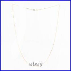 Vintage Unoaerre Italy HM Solid 9ct 9k Gold Fine Curb Chain Necklace 18.5'