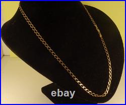 WOMENS MENS SOLID 9ct Gold CURB CHAIN NECKLACE 21 7gr 4mm HM Boxed 26ss