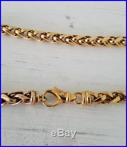 Wheat Chain Necklace 9ct Gold Ladies 375 Stunning 22g