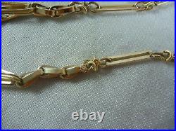 Wonderful Antique Estate 9ct/k Rose Gold Albert Fob Watch Chain Long C 1910