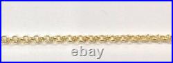 Yellow Gold 9ct 375 Belcher Chain 18 20 22 24 Fully Hallmarked
